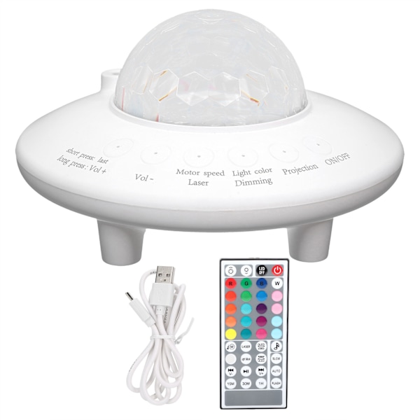 LED-nattelys USB RGB Bluetooth-projektorlys Projektionslampe til festdekoration Fødselsdagsgaver