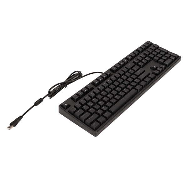 Röd switch-tangentbord 108 tangenter trådbundet röd switch ergonomisk vit bakgrundsbelyst mekaniskt tangentbord för PC bärbar dator