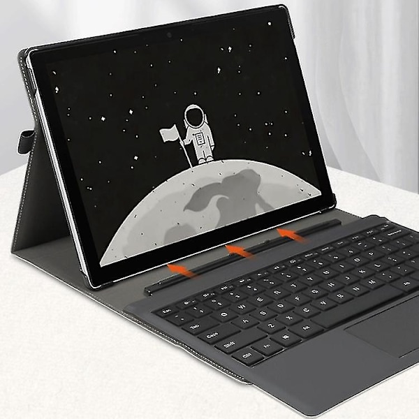 kompatibel Microsoft Surface Go 3 / 2 / 1 Hjorte Hodemønster Tablet Lærveske-D