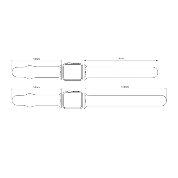 Silikonklockarmbandersättning Färgtryck Snabbkoppling Armbandsur Rem för IOS Watch 6 7 Grön Mango Gul 42/44/45MM