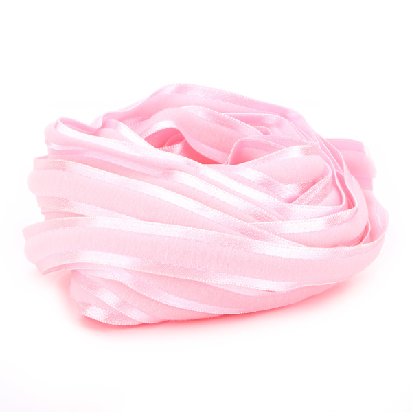 Tygband Bredd 0,6 tum Längd 10 Yards Flexibelt Presentinslagningsband för Bröllopsfest Handgjord(Rosa Färg Nummer 5 )