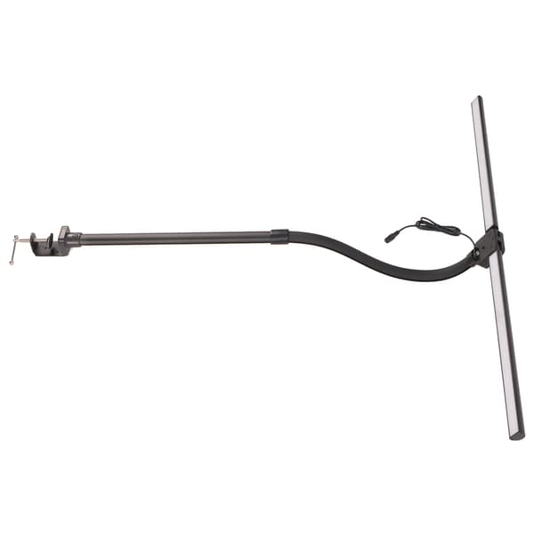 Klemme Bordlampe Dobbelthode LED Skrivebordslampe Øyepleie Arbeidslampe Leselys for Hybel Studier Kontor Soverom 100‑240V EU-plugg