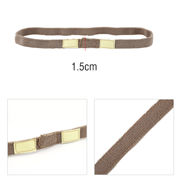 Reflekterende Camo Strap Hjelmbånd for M1 M88 MICH Military Hjelm (Khaki)