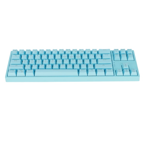 Mekanisk tangentbord 71 tangenter Blå brytare RGB-bakgrundsbelysning Sidoljusremsa Typ C Gaming tangentbord för GamingBlue