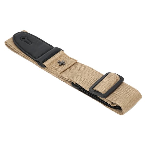 Gitarrband Bomull PU Bälte Elgitarr/Folk/Akustisk/Bas Musikinstrument Tillbehör Khaki