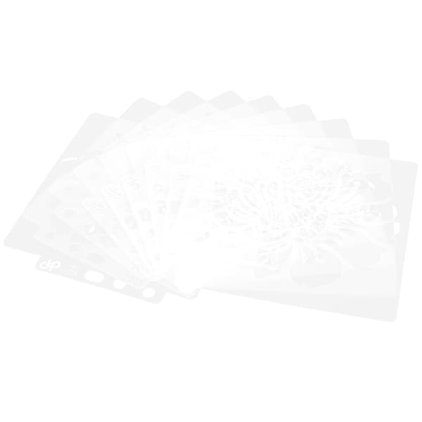 9 kpl Mandala-mallimaalauspiirustuskaavaimia DIY-askartelutarvikkeet