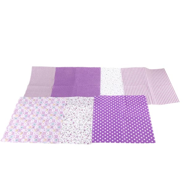 7 stk assortert Fat Quarter Bundle Quilt Quilting bomullsstoff sy DIY-sett