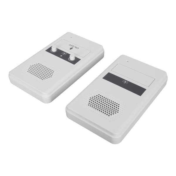 Toveis skrankeintercom Premium høyttaler sensitiv mikrofon 3W strøm vindusintercomsystem for bank US-plugg 100-240V hvit