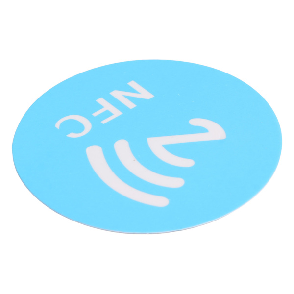20 STK NFC-klistremerker PET 40 mm lette lesbare skrivbare NFC-etiketter Telefonbaksideklistremerker Blå