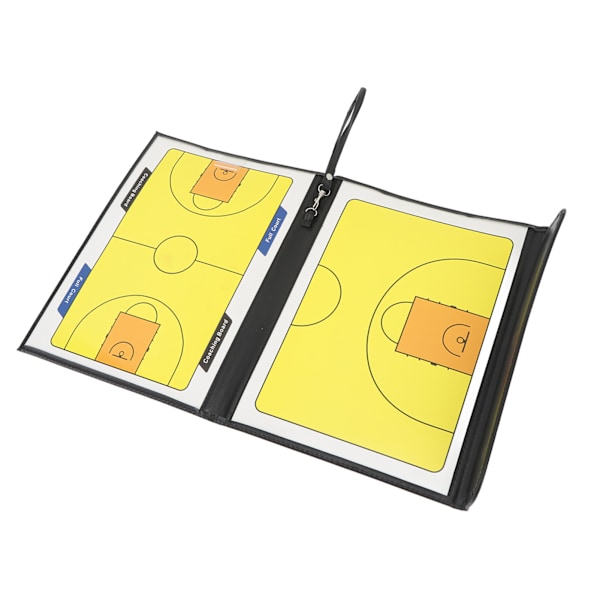 Basketball Coaching Board Foldable Magnetic Strategy Marker Teaching Board with Pen and Chesses