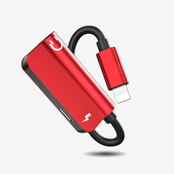 Til IOS-interface til 3,5 mm hovedtelefonstik AUX-splitteradapter til iPhone