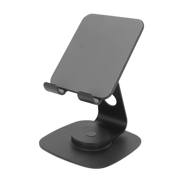 Tabletställ 360 grader justerbar svart aluminiumlegering hopfällbar roterande skrivbords surfplatta telefonhållare