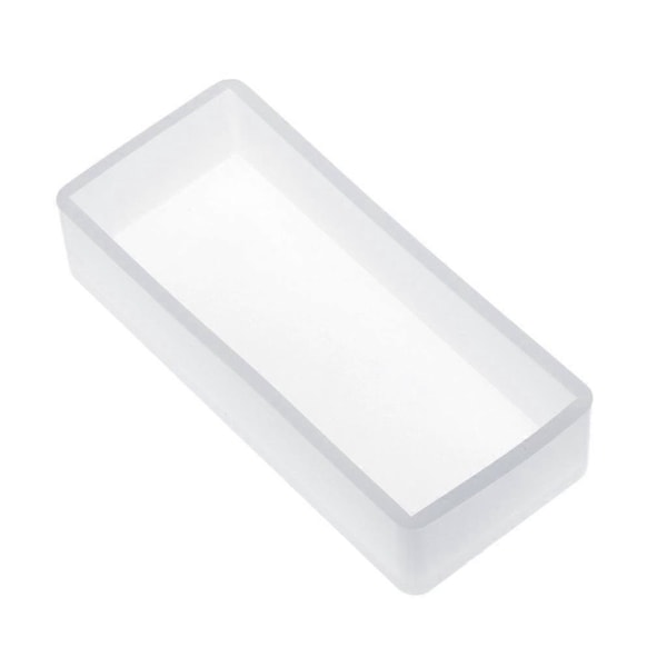 Silikoneform DIY Firkantet Rektangel Epoxy Resin Spejl Håndværk Smykker Dekoration - størrelse: e