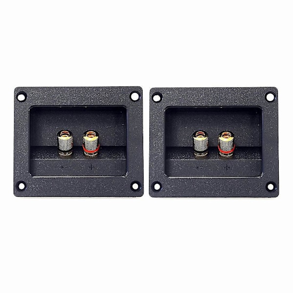 Car Stereo Högtalarlåda Terminal Anslutning - 2st, DIY, 2-vägs, Fjäderkopp, Bananpluggar