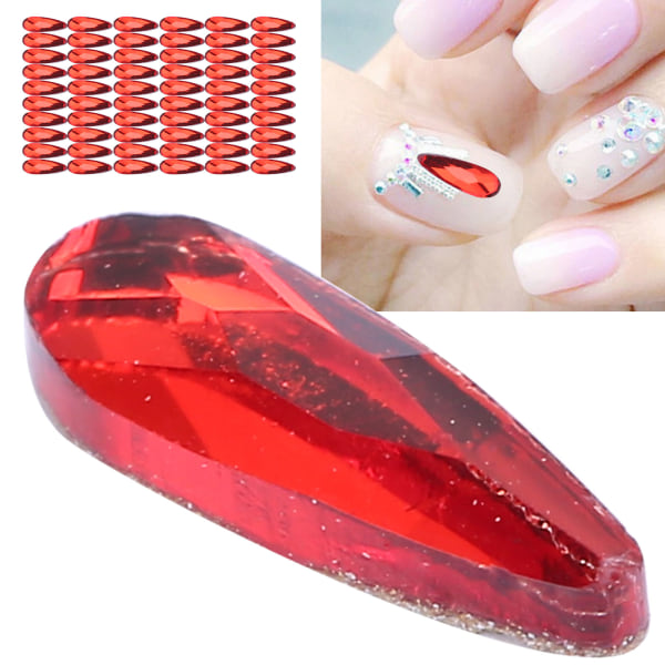 60 stk Nail Rhinestones Drop Glitter Crystal DIY Nail Accessories Shiny Manicure Tool618