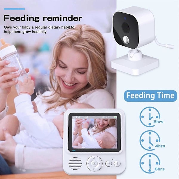 2,8 tommer LCD Video Babyalarm 2,4G Trådløs Sikkerheds Babykamera