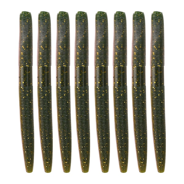 8kpl AR24 10cm/6.5g Pehmeä matokalastussyötti keinotekoinen elävä simulaatioviehe lisävaruste #2