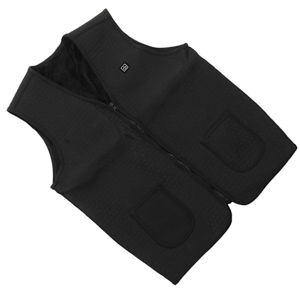 Elektrisk oppvarmet vest 5 oppvarmingssoner Lett vekt 3 temperaturmoduser Vaskbar USB-oppvarmet vest for camping Ski Utendørs M
