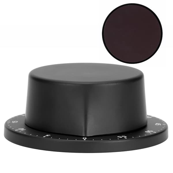 Sort køkken mekanisk timer i rustfrit stål påmindelse til læring bagning med magnet