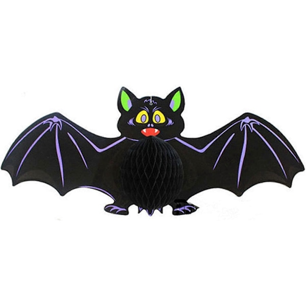 HALLOWEEN HONEYCOMB VEDHÆNG – Genanvendelige Honeycomb Stof Julefrokost Dekorationer til Hjem, Kontor, Skole | Formede dekorationer