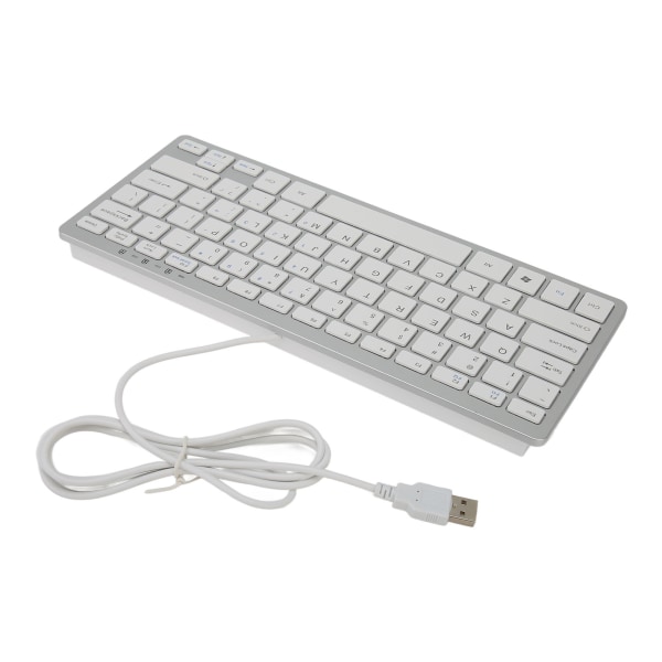 USB tangentbord med kabel 78 saxtangenter 13 genvägar LED-indikatortangentbord för MacBook Pro Air Mini för Windows PC Desktop