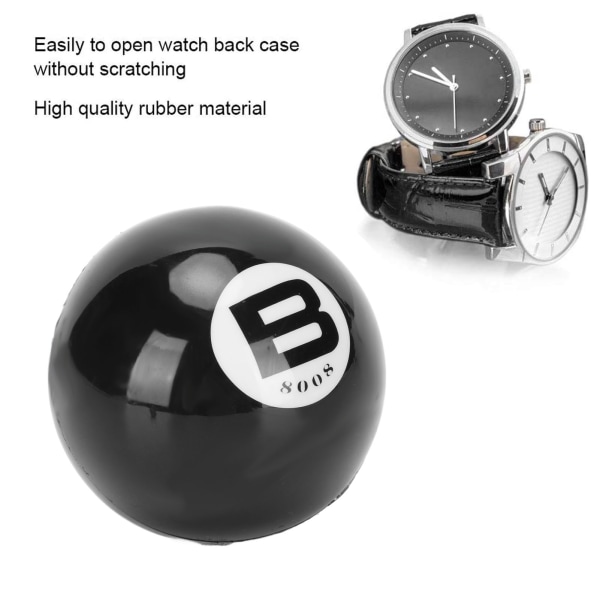 Klokke Reparasjon Ball Gummi Oppblåsbar 7cm Dia Lettbruk Klokkekasse Open Friction Ball Svart