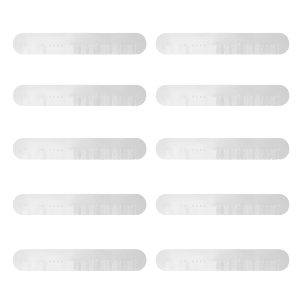 10 stk Heat Shield Guard Lang Strip Multiple Hole Spacer Shield Varmeisolasjonsverktøy for hårforlengelsesliming