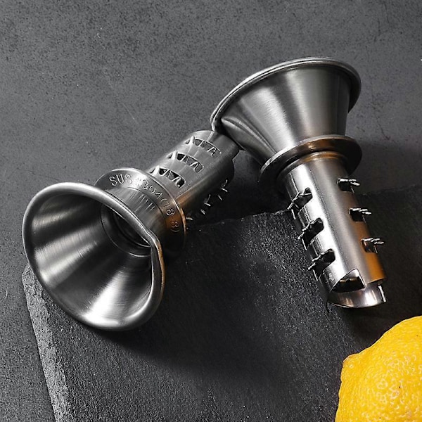 Manuel Juicer, Orange Citron Lime Sølv Rustfrit Stål Juicer Køkkenredskab