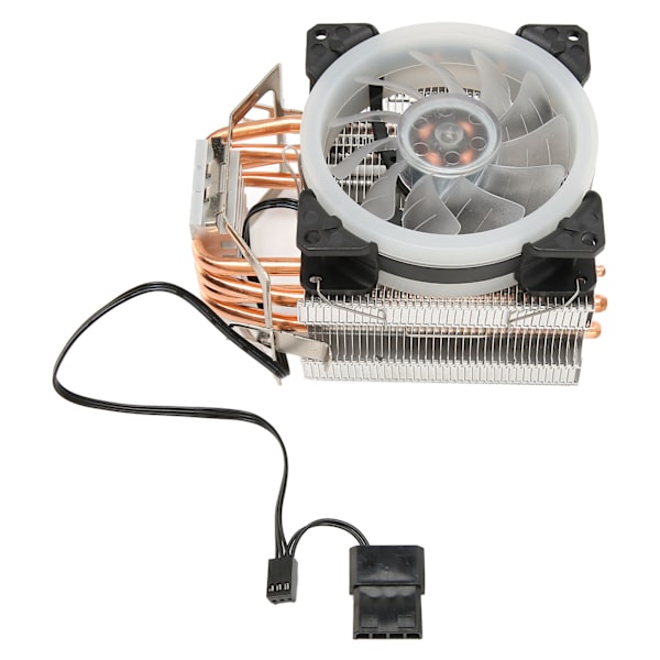 CPU-køler med RGB-lys 9,2 cm blæser 12V 3PIN 4PIN interface Plug and Play CPU-køleblæser Lydløs CPU-blæser til stationær computer