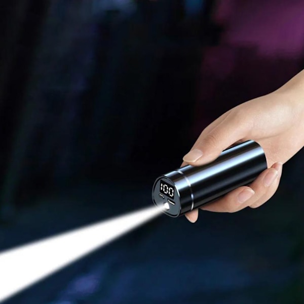 Mini Bluetooth -nappikuulokkeet Touch Control -LED-näyttö Vedenpitävät langattomat urheilulliset Bluetooth kuulokkeet kuntosalille ulkokäyttöön musta