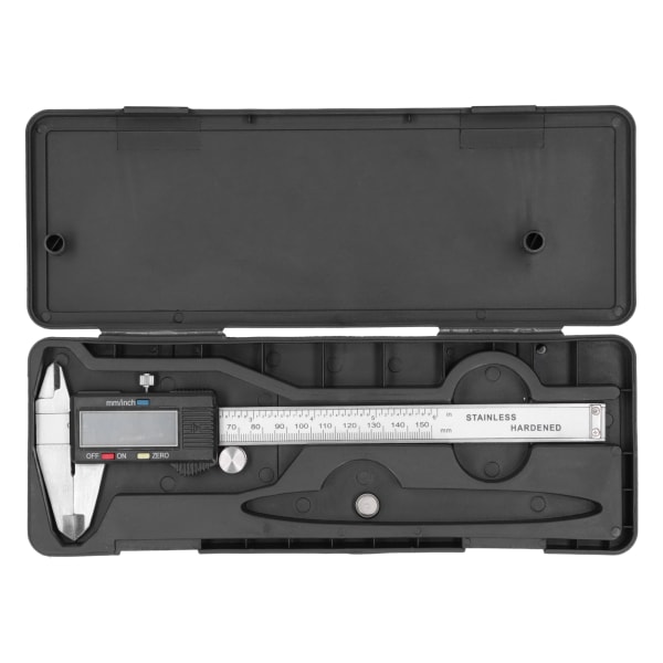Vernier-skjutmått Elektronisk digital display Linjal i rostfritt stål Mätverktyg 0‑150 mm