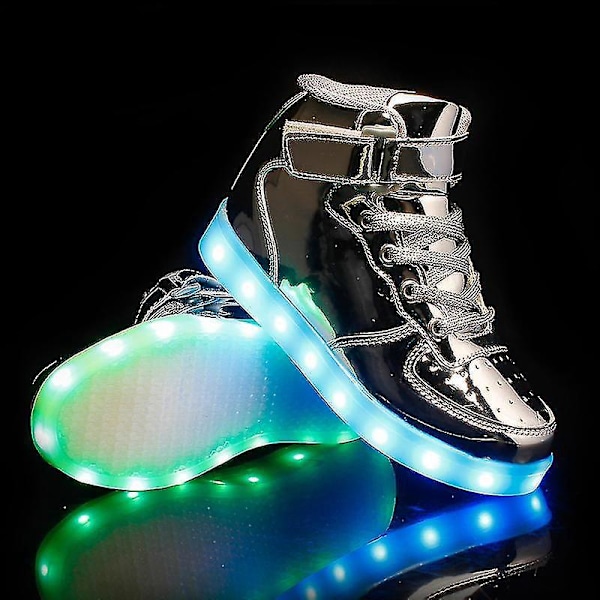 Coola Barn LED-Ljusupplysta Sneakers - Lysande Blinkande Träningsskor