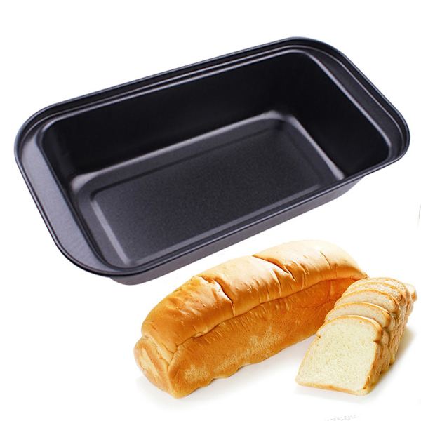 Rektangulær toastform i kulstofstål bagebrødform non-stick brødform kagebageform