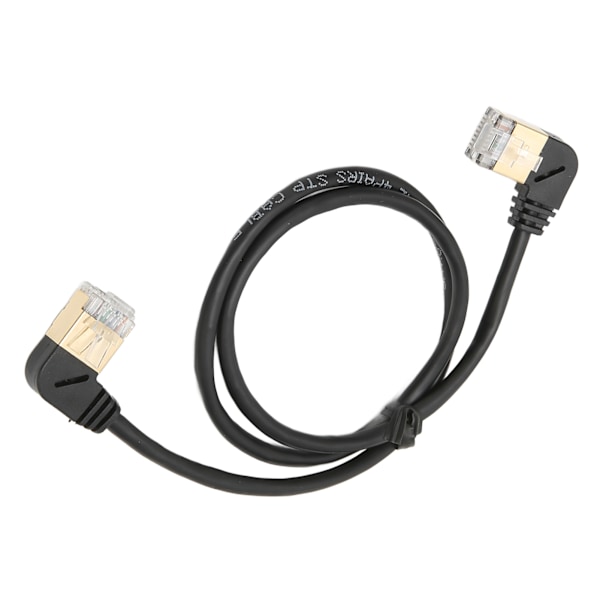 CAT8 Ethernet-kabel Gullbelagt hode OD 3,8 mm Hann til Hann 0,5 meter RJ45 Ethernet-kabel Nettverkskabel