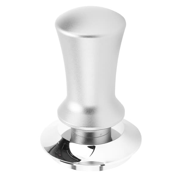 Kaffetamper Kaffepulverpresshammare Rostfritt Stål Konstant Tryck för Kaffetillbehör Silver 51mm