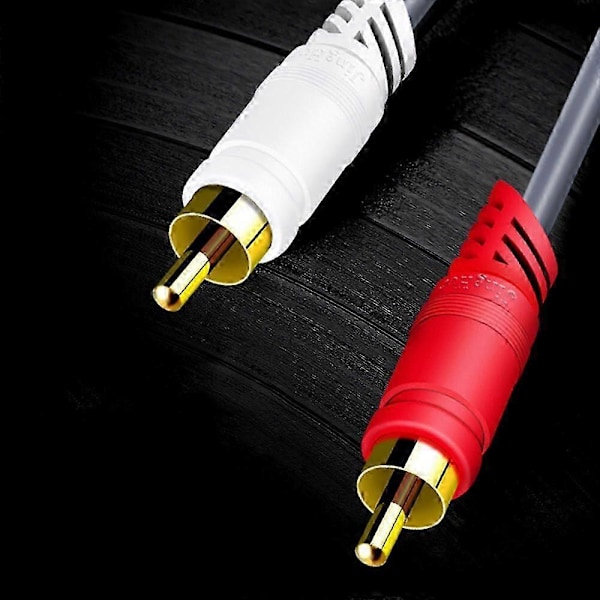 2rca Til 2rca Datakabel Lydkabel 1.5/3/5m Lydkabel Konnektorledning Højttaler 5M