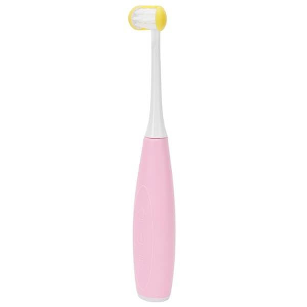 Barn Sonic Tannbørste USB-lading Elektrisk tannbørste for barn over 3 år Rosa+Gul