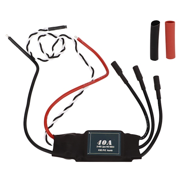 40A RC børsteløs motor elektrisk hastighedsregulator ESC 2‑6S til forskellige flyvekontroller