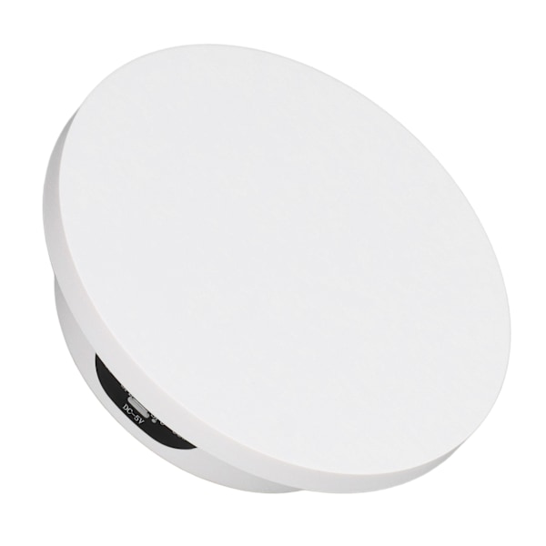 Roterande displaystativ 16 cm vit fjärrkontroll lågbrus elektrisk 360 graders skivspelare displaystativ
