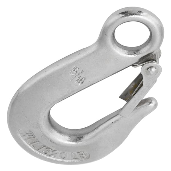 Holdbar Clevis glidekrog i rustfrit stål med sikkerhedslås, ro båd, kajak tilbehør 5/16\"