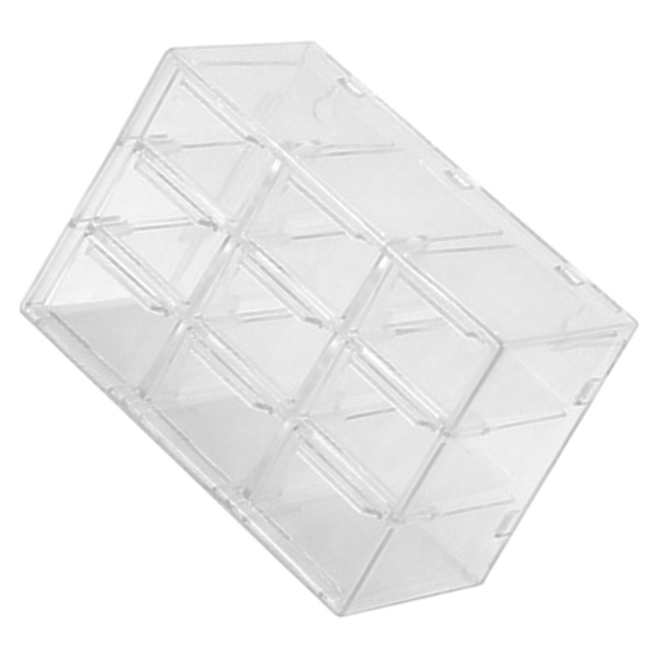 Gitteropbevaringsboks Støvfri Transparent Plastbeholder Organizer til Smykker Halskæde DIY Kunsthåndværk 9 Rum