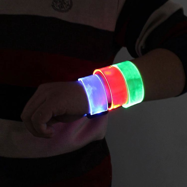 3-pak LED-armbånd for fester, eksamengaver, lysende leker
