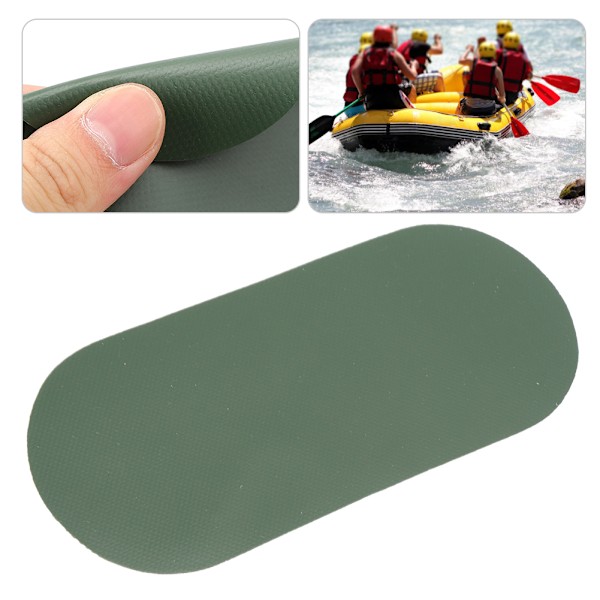 3 st PVC-lagningslappar militärgrön för gummibåt uppblåsbar jolle soffa simring