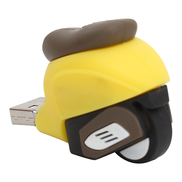 Minnepinne 2.0 USB Flash-stasjon Pendrive Data Storage Tegneserie Elektrisk Bildukke Gul 128GB