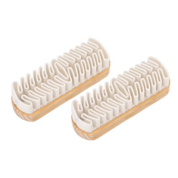 2 PCS Snø Støvler Semsket Børste Sko Rengjøring Crepe Børste Semsket Matt Sko Skrubber Rengjøring