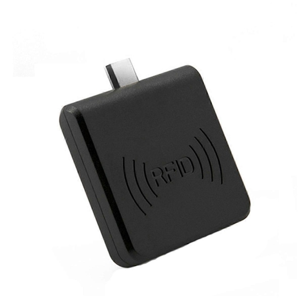 Mini Type C -liitäntäinen 134,2 kHz RFID EMID -eläintunnistuslukija (musta)