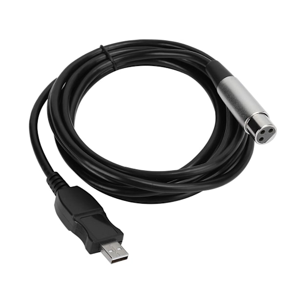 Mikrofon Mic Link Kabel Adapter USB til XLR Mikrofon Link Kabel Kabel 3 meter