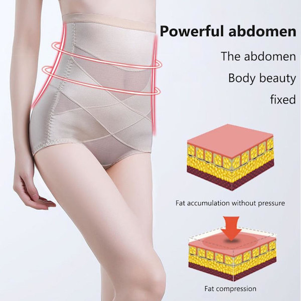 Komprimerande Abs Sculpting Panty Kvinnor Tummy Control Slimmer Body Shaper Slimming Hög Midja Byxor