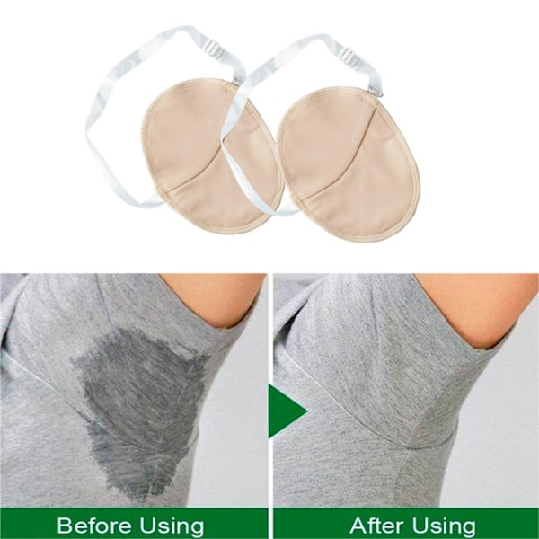1 par svett absorberande armpit pads tvättbara svett absorberande armpit skydd