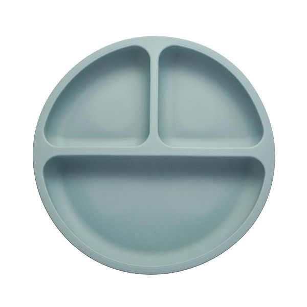 PandaEar Silikontallrikar med Sugkopp för Bebis - 2-pack - Matset Halkfria Tallrikar med 3 Fack - Okrossbara Delade - Disk